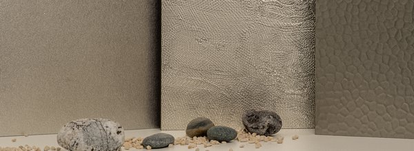 Besondere Strukturen und Farbwelten in der Homapal Metals - Perspectives Kollektion